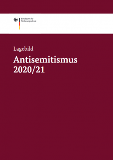 Cover der Fortschreibung des phänomenübergreifenden Lagebildes Antisemitismus