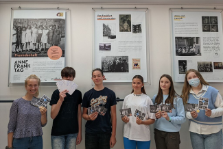 Schüler*innen nehmen am Anne Frank Tag 2022 teil