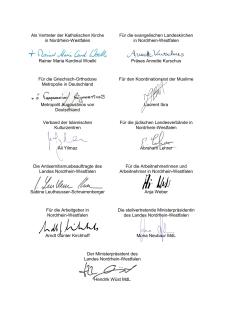 Gemeinsame Erklärung 9.11. Unterschriften